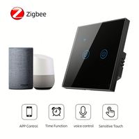 86 Type Tuya Wifi Smart Switch 1/2/3/4 Gangs Maison Intelligente App Télécommande Alexa Interrupteur Mural