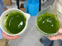 E78 Matcha biologique japonais JAS de première récolte d'Uji, saveur noix, thé vert instantané cérémonial, poudre de matcha torréfiée du Japon
