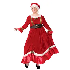 Disfraz Navideño de Mamá <span class=keywords><strong>Noel</strong></span> 2024, Vestido de Encaje y Terciopelo, Disfraz de Mamá <span class=keywords><strong>Noel</strong></span> para Mujer - Product Image 3