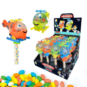 Helicóptero <span class=keywords><strong>de</strong></span> Juguete con Cable <span class=keywords><strong>de</strong></span> Arrastre Luminoso con Dulces Halal, Avión <span class=keywords><strong>de</strong></span> Juguete con Dulces - Product Image 1