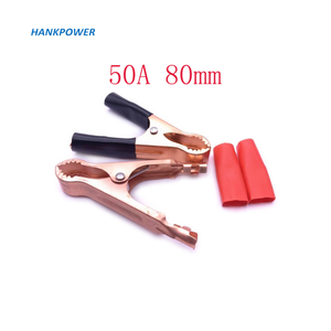 50A 80mm Car <strong>Battery</strong> Test Clips <strong>Battery</strong> <strong>Clamps</strong> Alligator Clip in Red and Black - Product Image 5