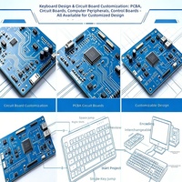 Fábrica de ensamblaje y personalización de PCB de teclados, ensamblaje de PCB de teclado de precisión para juegos y teclados mecánicos