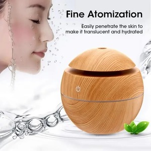 Hava nemlendirici ultrasonik USB Aroma YAYICI ahşap tahıl <span class=keywords><strong>LED</strong></span> gece lambası elektrikli uçucu yağ difüzör aromaterapi ev - Product Image 4