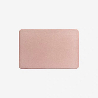 Tapis de bain à diadème Super sec, grand format, antidérapant, pour chambre à coucher, douche, salle de bains, noir