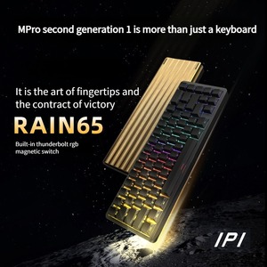 <span class=keywords><strong>IPI</strong></span> RAIN65 Pro interruttore magnetico tastiera alluminio RT0.01MM 8KHz Trigger rapido a bassa latenza tastiera da gioco cablata RGB retroilluminazione - Product Image 2