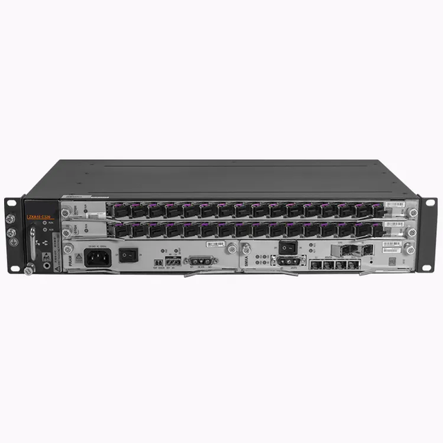 Fiber Optic  ZXA10 EPON 2 ETGH Card Dual DC Power Input Mini 16 Port Gpon Olt Price  Olt Zxa10 C320 OLT