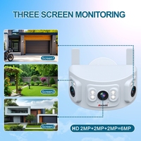 Anxinshi 4CH WiFi Fisheye 180 °   Sistema de Cámaras CCTV con Detección Humana por IA, Visión Nocturna a Color IR y Pantalla para Seguridad del Hogar