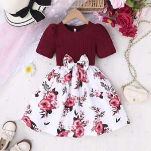 Vestido Formal con Diseño Exquisito y Flores para Niñas de 4 a 8 Años, Elegante para Fiestas de Verano, Transpirable, Suministro ODM, Decoración de Encaje - Product Image 1