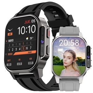 Montre connectée LEICA 41-43 mm, écran tactile AMOLED, GPS, Bluetooth, caméra, unisexe, bracelet en acier inoxydable et silicone - Product Image 1