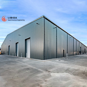 Tùy chỉnh thiết kế công nghiệp nhà thép tiền chế Cấu trúc khung kim loại kho nhà chứa máy bay hội thảo Kết Cấu Thép - Product Image 1