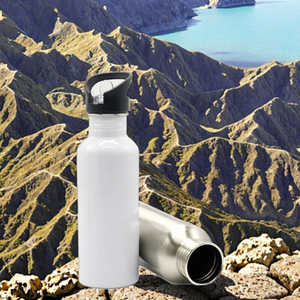 600ml Stainless Steel Sport Water <b>Bottle</b> With Straw Modern Design Sublimation Blank For Daily Use Coating Sublimation Daily Use - Product Image 2