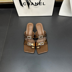 Red con cabeza roja, palabras finas, zapatillas geniales, ropa de verano para mujer, moda exterior de <span class=keywords><strong>2023</strong></span>, sandalias francesas de tacón alto - Product Image 6