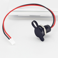Câble d'alimentation USB-C femelle étanche à montage sur panneau vers PH2.0 2P à fils ouverts, port de charge personnalisé avec couvercle