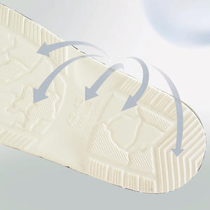 شبشب شاطئ البحر على الطراز الكوري الصيفي ، نعال ناعمة مضادة للانزلاق بنمط غائم غير رسمية مصنوعة من المطاط PVC PU للرجال - Product Image 4