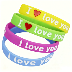 Multi-Color Printed Logo for Team Building and Celebrations Silicone Wristbands - Product Image 2