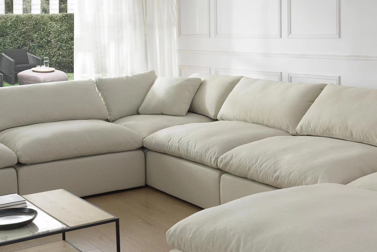 Indoor Furniture Living Room Patio Sofa Bed Cheap Luxury Fabric Sectional Sofa Set