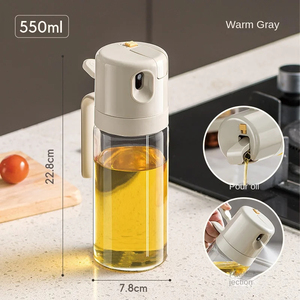 2in1 Plastic Spray Oil Sprayer Bottle Olive Oil Spray Bottle Oil Jar <b>BBQ</b> Kitchen Baking Roasting Picnic Kitchen <b>Tool</b> - Product Image 6