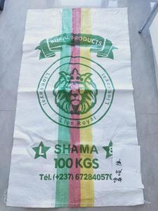 Sacchi in PP Tessuto L8 L9 da 100kg del Camerun con Stampa Logo, Nuovi Sacchi Vuoti all'Ingrosso - Product Image 3