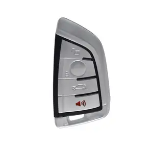 用于BMW F CAS4 5系列7系列的无钥匙未切割4按钮远程智能汽车钥匙壳外壳盖空白BMW钥匙扣