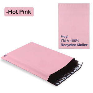 Sac de <span class=keywords><strong>colis</strong></span> d'amidon de maïs recyclé écologique rose Sacs postaux Poly Mailer 10X13 Polymailers - Product Image 3