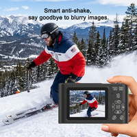 Caméra numérique 4K économique pour le vlogging, 48MP, autofocus, zoom 16x, écran IPS 2,4 pouces, carte SD, enregistreur vidéo pour étudiants, caméscope de voyage