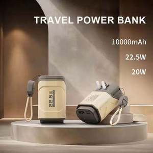 พาวเวอร์แบงค์ 3 in 1 PD 20W ช่องเสียบคู่ ชาร์จเร็ว พร้อมปลั๊กไฟ AC ในตัว สายชาร์จในตัว ชาร์จเร็ว พกพาสะดวก - Product Image 2