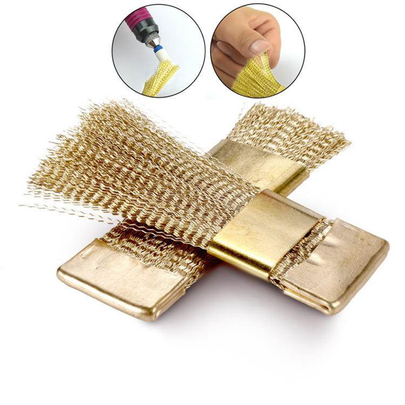 Broca profesional para limpieza de uñas, cepillo de alambre de cobre para taladro eléctrico de manicura, accesorios de limpieza, limpiador de brocas de manicura