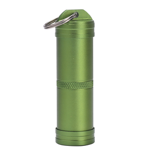 Botella de Medicamentos para Primeros Auxilios, Impermeable, de Aleación de Aluminio Ligera, con Llavero, para Equipo de Supervivencia y Camping - Product Image 3