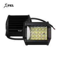 PEL – lampe led de travail, accessoires de voiture, 4 pouces, 36W, barre d'éclairage de travail, étanche, tout-terrain, phare de voiture, lampe de travail