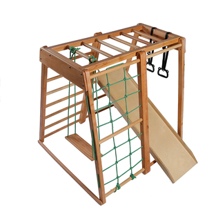 Çocuklar İç Mekan Sporları Fiziksel Gelişim Eğitimi Tırmanma Kaydırak İp Keşfi Ahşap Naylon Tırmanıcı Eğlence Ekipmanları Bahçe - Product Image 6
