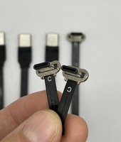 Manufaktur OEM ultra dünnes FPC FPV flache Ellenbogen winklig USB 3.1 Typ c kabel 60 W 100 W 10 G Datenstromladung Verlängerungskabel
