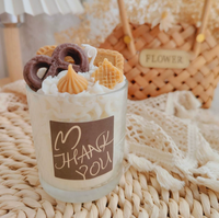 Bougie parfumée réaliste en forme de macaron ou de donut, en cire de soja, sans fumée, dans un gobelet, série crème glacée, décoration maison Kawaii, cadeau, succès viral