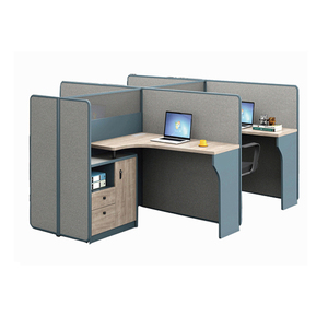 L a forma di moderno sotto il cassetto in laminato <span class=keywords><strong>estensibile</strong></span> partizione industriale curva angolo scrivania ufficio ufficio divisorio della cabina - Product Image 5