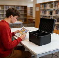 Étui de rangement en aluminium pour bande dessinée de style classique, étui de collection portable pour bande dessinée classée CGC CBCS PGX avec mousse et clé