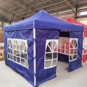 Painéis Laterais Quadrados Personalizados para Exposição com Logotipo, Tecido Oxford Impermeável, Postes de Ferro, Camadas Duplas, Montagem Fácil, Para Todas as Estações, Uso Externo - Product Image 5