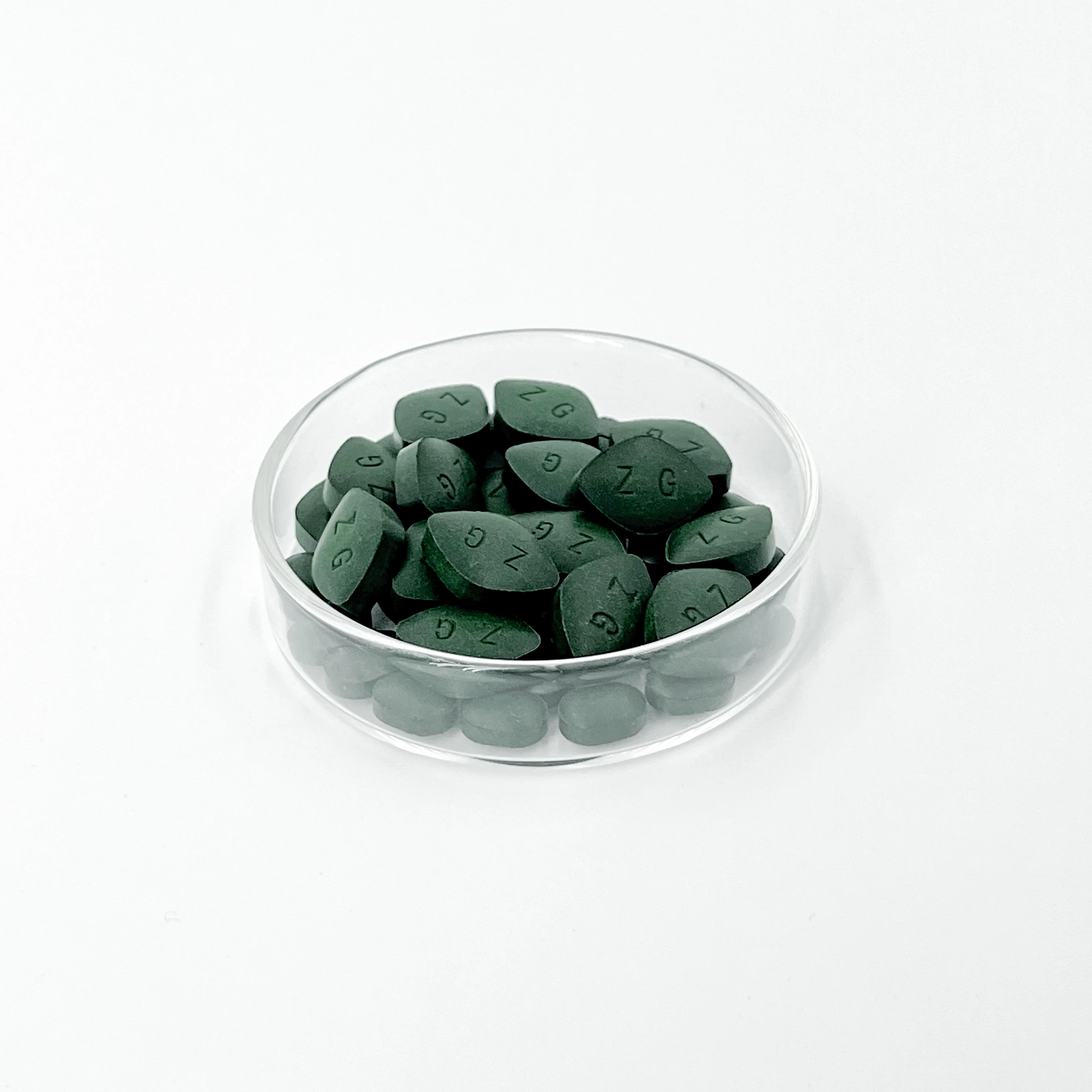 Protoga makanan sehat disesuaikan jumlah besar alami organik spirulina tablet 250mg