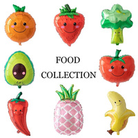 Hete Cartoon Fruit en Groente Helium Ballonnen Baby Shower Party Decoraties Groothandel Fruit Aluminiumfolie Ballonnen