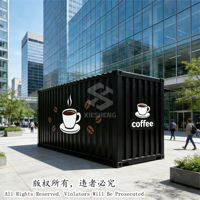 Conteneur pop-up rapide de 20 pieds pour café/bar/restaurant rapide/magasin de proximité/kiosque/borne