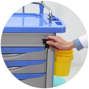 MN-AC001 Gloednieuwe Ziekenhuis Multifunctionele Anesthesie Abs Plastic Medische Ziekenhuis Trolleykar - Product Image 6