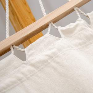 350lbs की क्षमता 12 फीट लकड़ी के हैममॉक स्टैंड के साथ आराम, पढ़ने, नापिंग, नपिंग के लिए - Product Image 4