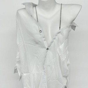 Chemise de nuit sexy en satin à manches longues pour femme, lingerie professionnelle pour jeux de rôle, tissu lisse 8225 - Product Image 1
