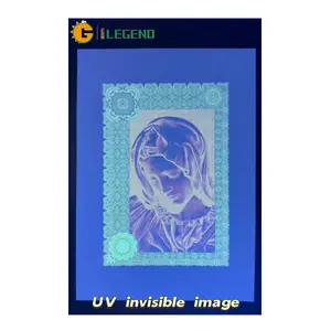 GDLEGEND 500g Sérigraphie Ultraviolet 254nm ~ 400nm Encre de sécurité Couleur personnalisée CMJN Fluorescent UV Encre invisible