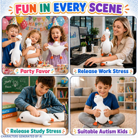 Balle anti-stress géante en TPR en forme de canard, jouet sensoriel à presser, jouet fidget personnalisable avec logo, à remontée lente, pour soulager l'anxiété