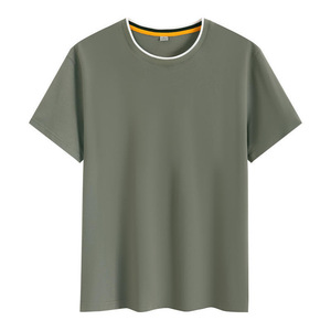 Custom T-Shirt Crew Neck Solid Color Cotton Short Sleeve Leisure Wear For Promotion And Work Uniforms - Product Image 3