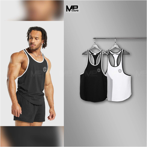 Camiseta sin mangas formal para hombre, ropa de gimnasio de algodón de gran tamaño personalizable, ajustada y transpirable del fabricante de Vietnam, bajo MOQ - Product Image 4