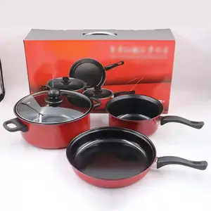 Fabriek Verkopen Geen Stok, Metalen Kookgerei Koekenpan Sets Multifunctionele Keuken Potten Kitchenwares/