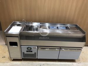 Mostrador Móvil Comercial para Pizza y Ensaladas con Equipo para Exhibición de Bebidas Frías - Product Image 3