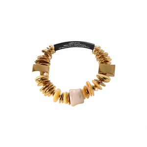 Fashion <b>Beaded</b> <b>Bracelet</b> 316L Stainless Steel PVD <b>Gold</b> Plating Sustainable Resistant - Product Image 2