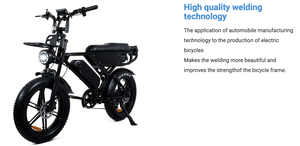 Vélo électrique EU X90 48V 28AH, moteur sans balais à capteur haute vitesse, double suspension, pneus larges de 20 pouces, vélo de ville et de montagne pour adultes - Product Image 5