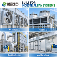 Panneau de commande de ventilateur industriel avec deux démarreurs progressifs de 37 kW pour les systèmes de ventilation, de refroidissement, de collecte de poussière et de traitement de l'air
